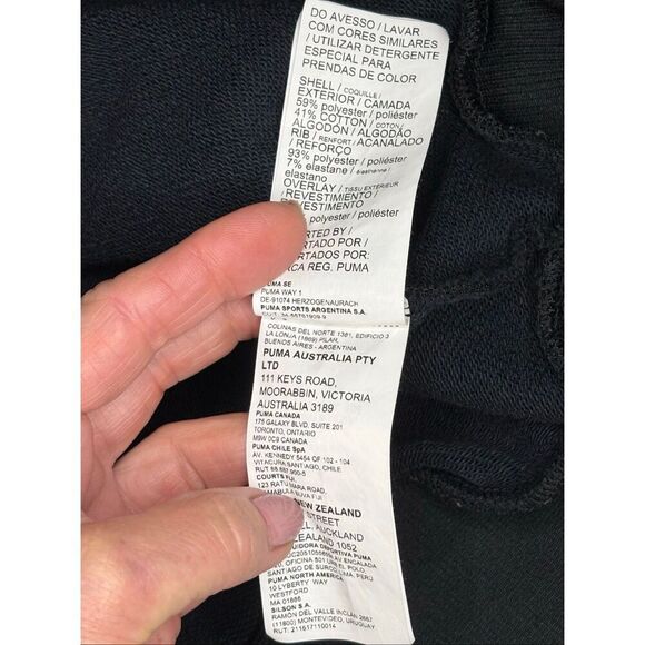 Puma black, cropped sweatshirt with one shoulder cutout - L - Picture 9 of 10